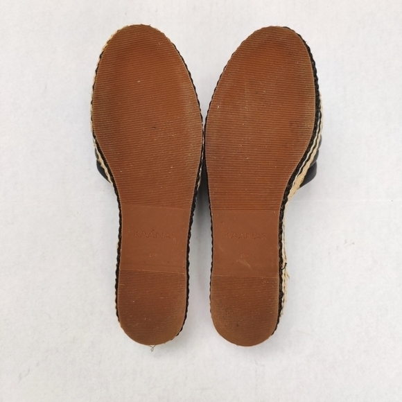 Kaanas Balfour Handmade Chunky Black Slip On Sandals Womens Sandals Size 9M - Picture 7 of 8